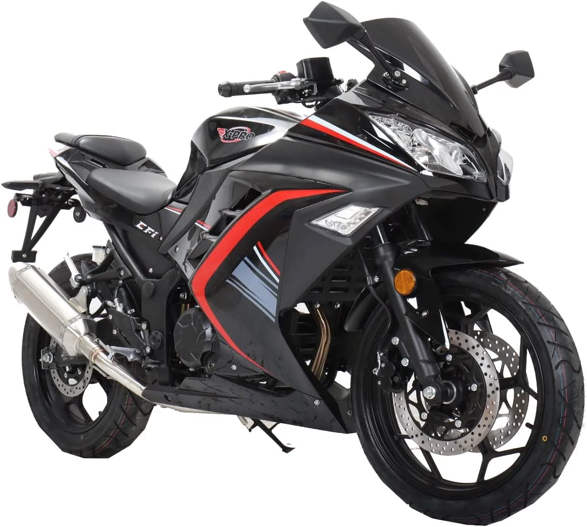 X-Pro Brand New 250cc Motorcycle, 6 Manual Transmission Electric Start 17" Wheels Assembled in Crate