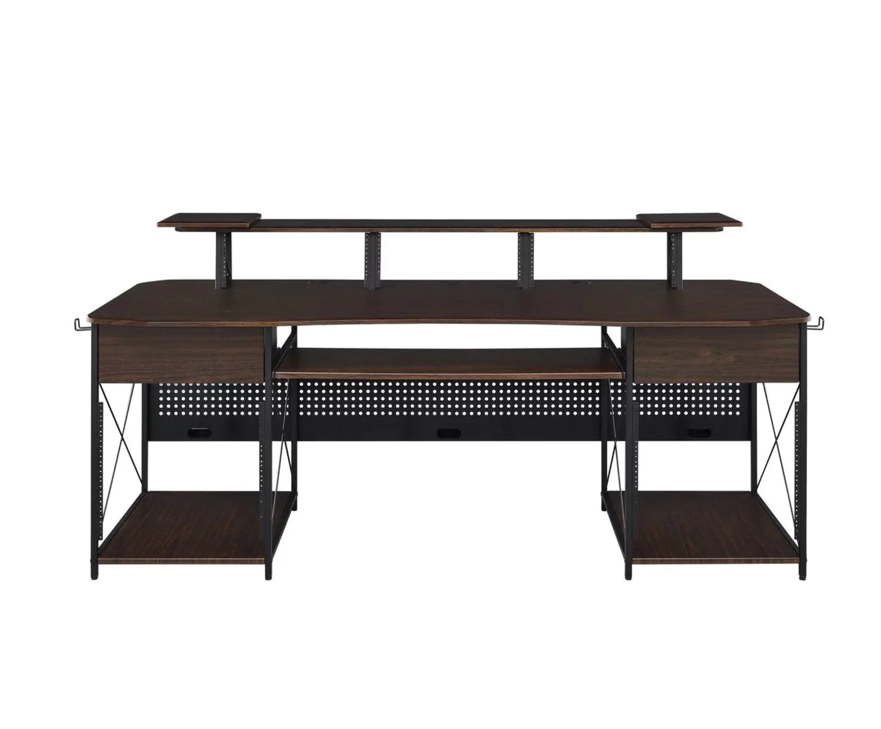 Musiea EX200 Series Pro Music Recording Studio Desk Workstation w/ 3 x 4U Rack and 2 x 9U Rack