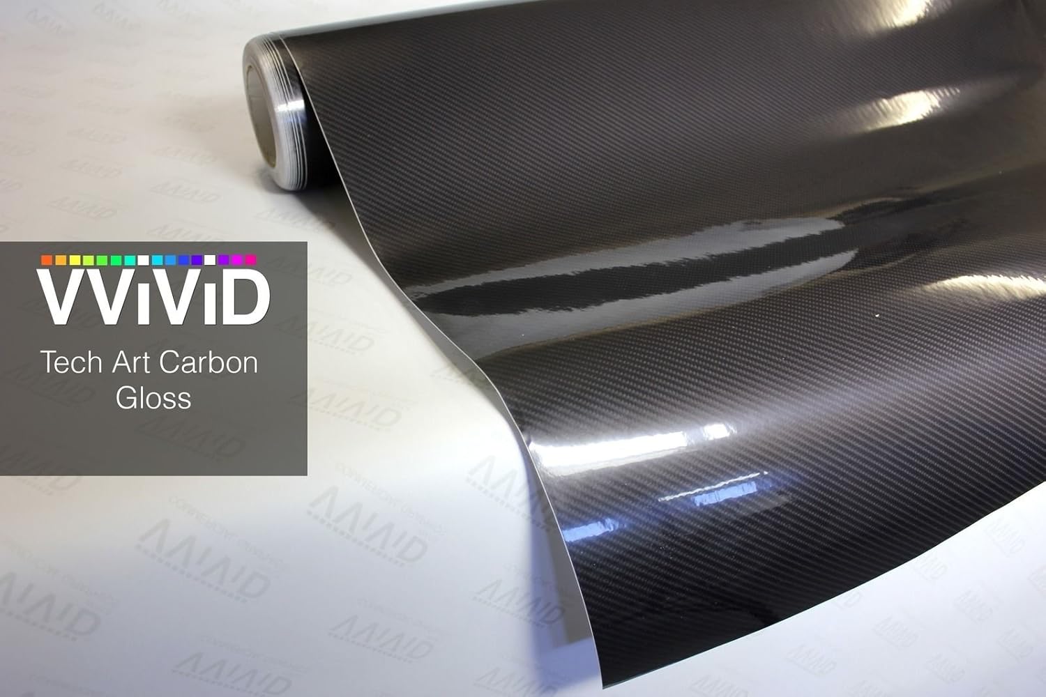 VViViD High Gloss Black Carbon Fiber Tek R 3-Layer 3D Realistic True Carbon Fiber Look Cast Vinyl Wrap (5ft x 5ft)