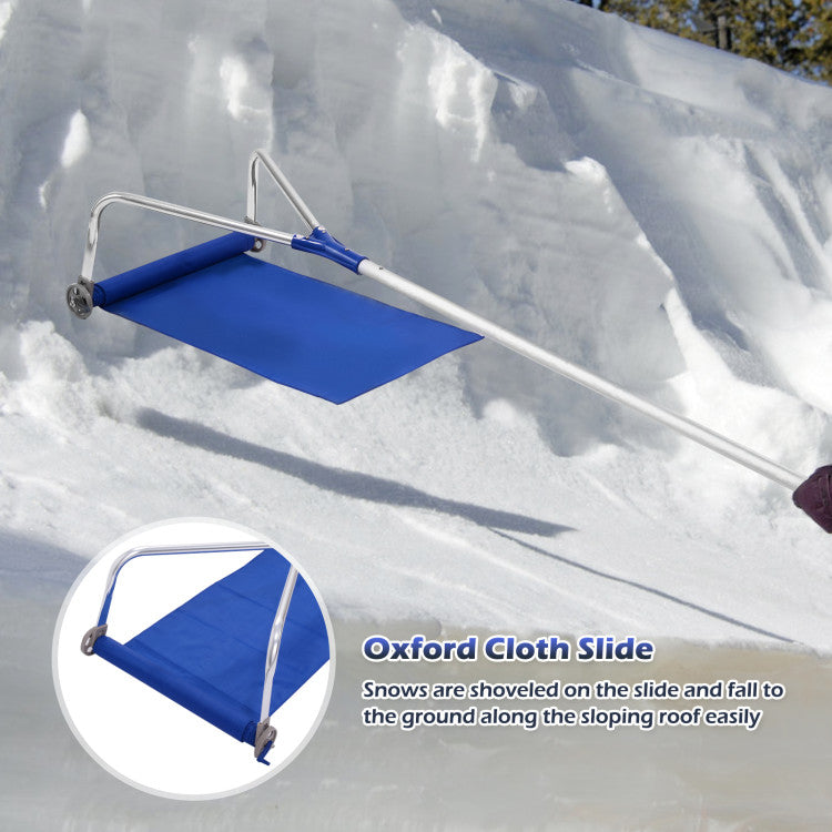 Premium 21′′ Roof Snow Rake Removal Tool with Adjustable Handle