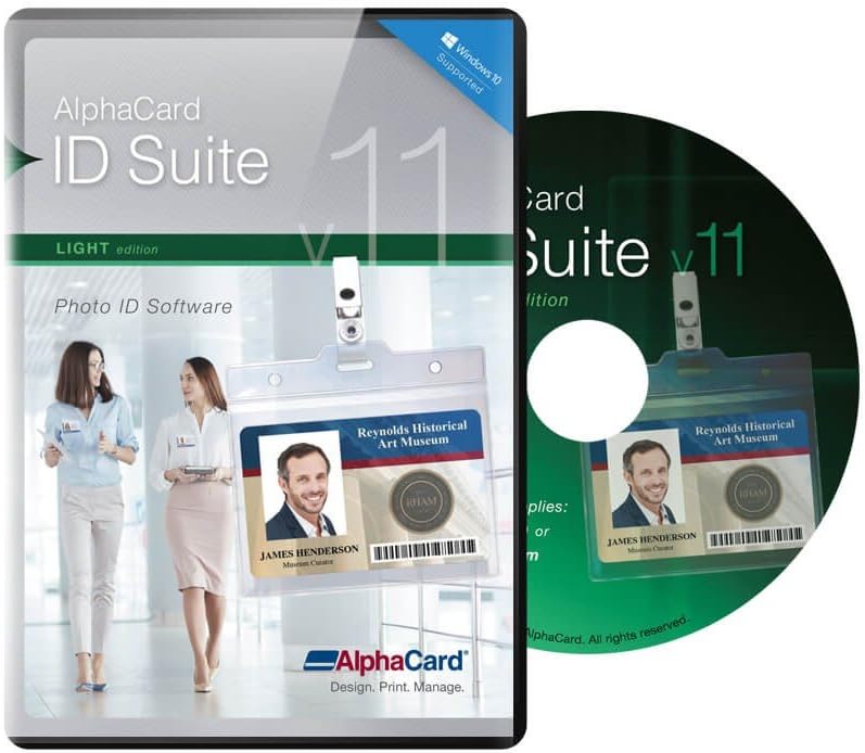 Complete AlphaCard ID Card Printer Bundle: Evolis Primacy ID Printer, AlphaCard ID Suite Software, ID Supplies