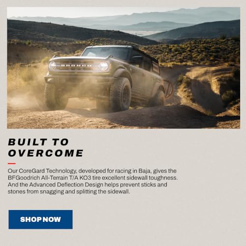 BFGoodrich All-Terrain T/A KO3 Car Tire for Light Trucks, SUVs, and Crossovers, LT275/70R17/E 124/121S