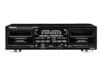 Pioneer CT-W208R - Dual cassette deck - black