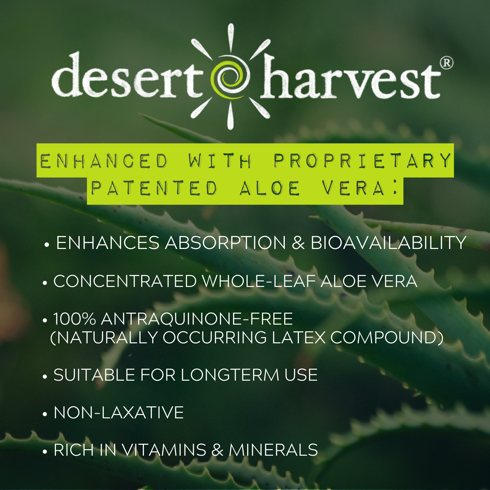 Desert Harvest Interstitial Cystitis Starter Kit - Super Strength Aloe Vera Capsules + Calcium Glycerophosphate + Quercetin, for IC & Bladder Support