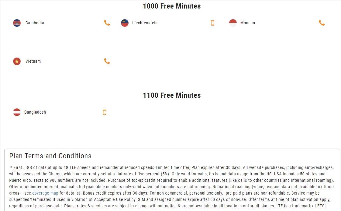 Lycamobile $29 Plan Prepaid Sim Card Including 4 Month Free Service-New Activation Only-No Port in Pack of 2