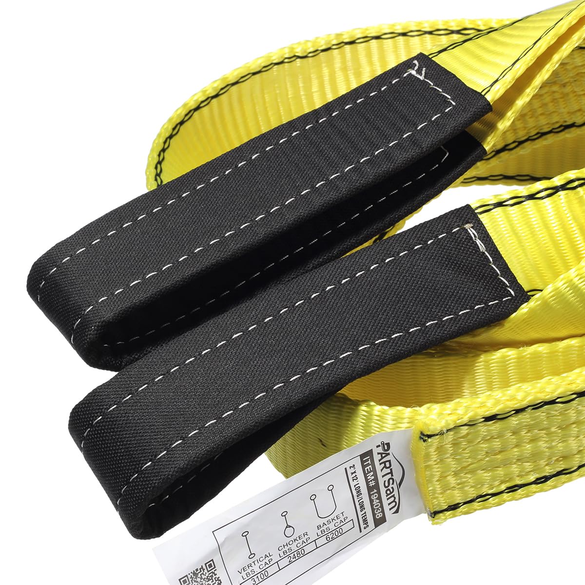 Partsam 440lbs Electric Cable Hoist Wireless Remote Control 120V Overhead Winch w Towing Strap Sling 38ft Lifting Height