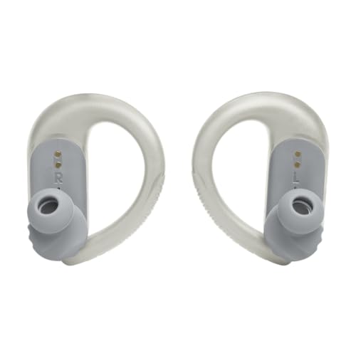 JBL Endurance Peak 3 - Dust and Water Proof (IP68) True Wireless Active Earbuds, Pure Bass Sound, Up to 50 Total Hours of Playback with Speed Charge, Ambient Aware & Talk Thru (White)