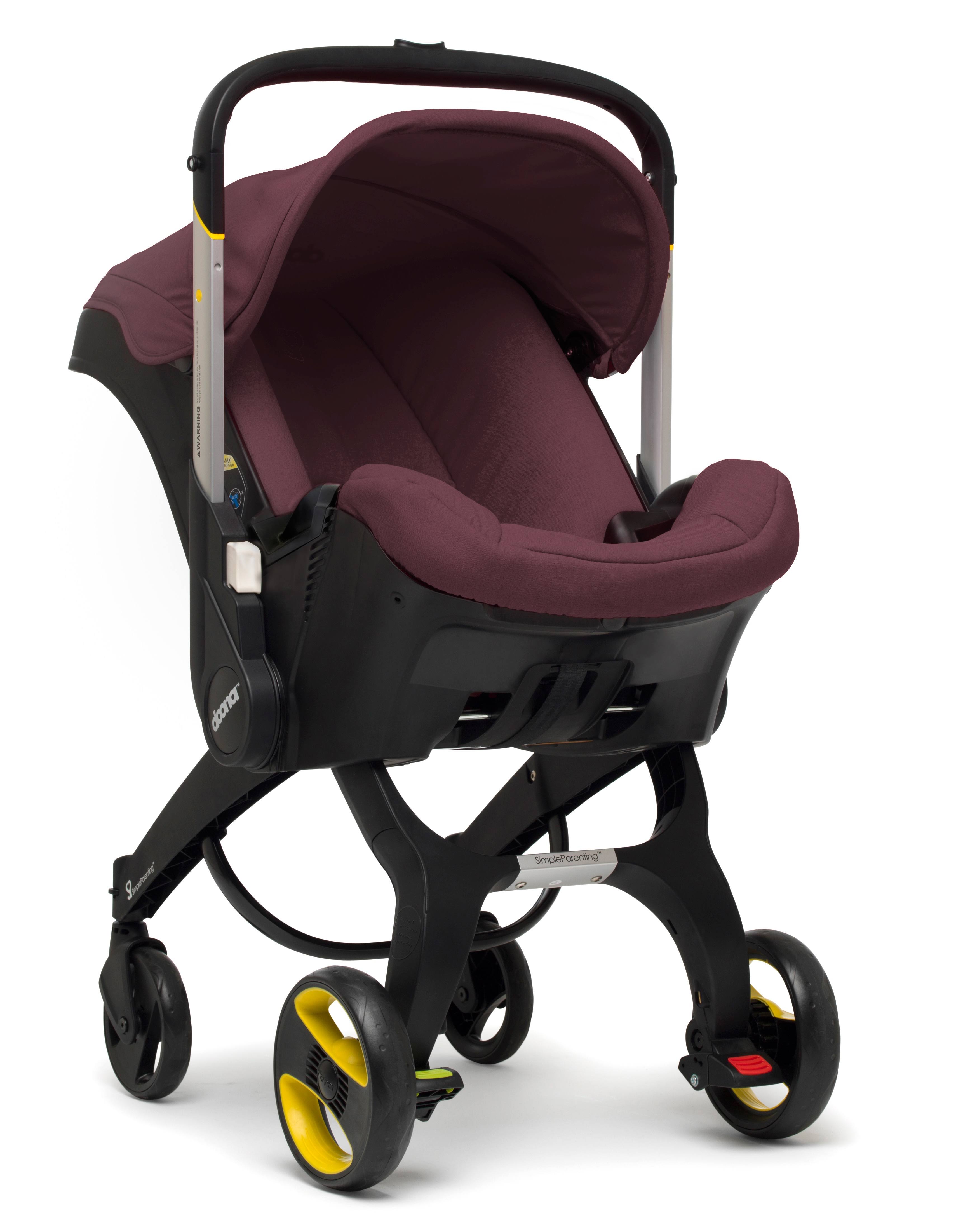 Doona Infant Car Seat Stroller with Base Burgundy Cherry