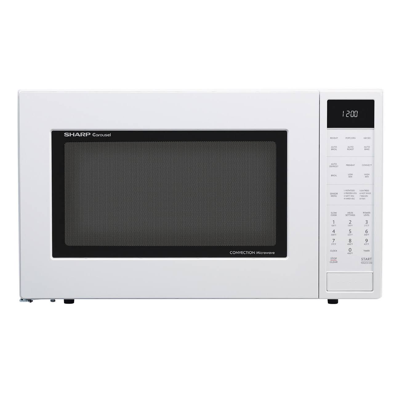 Sharp Carousel Countertop Convection + Microwave Oven 1.5 CU. FT. 900W with Matte White Finish