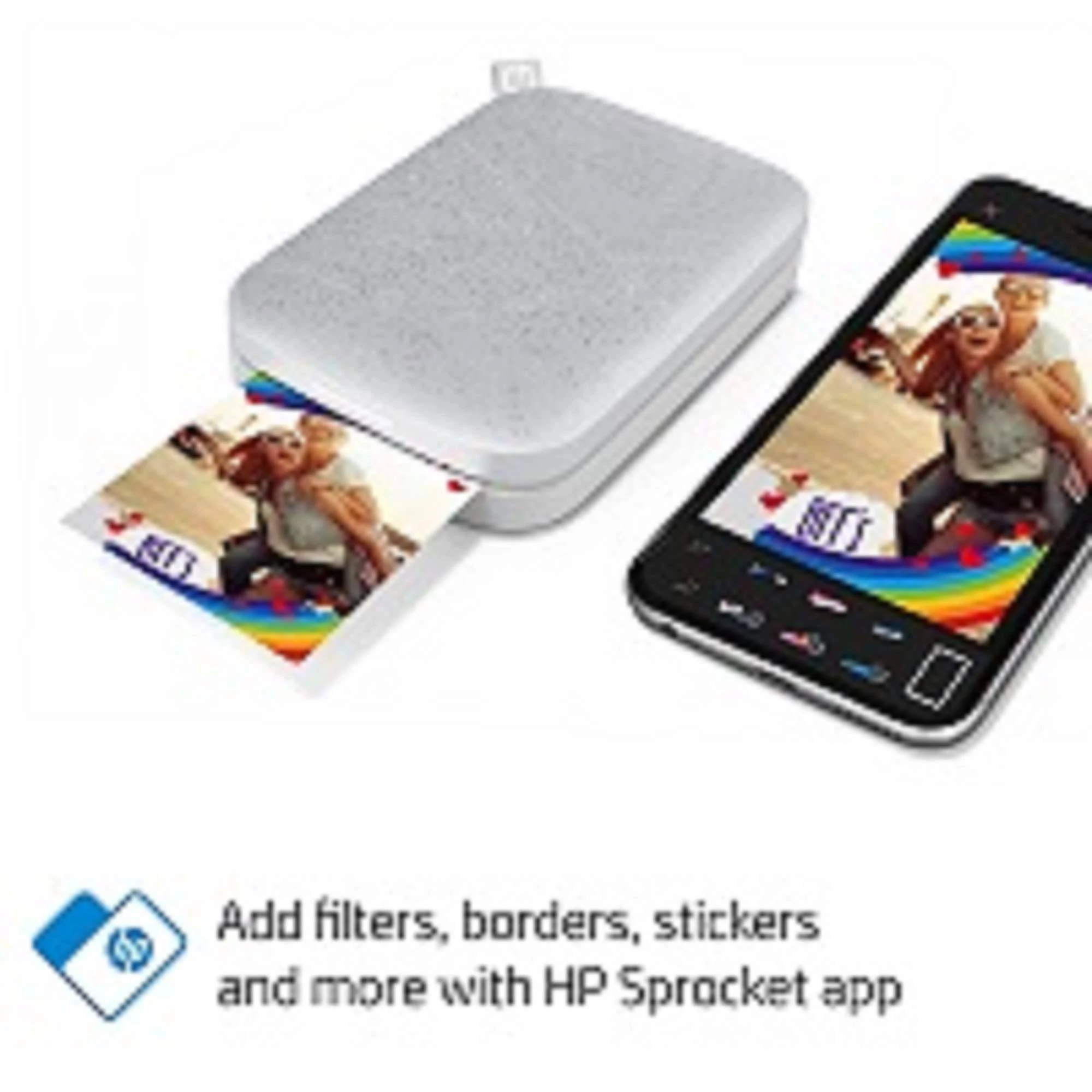 HP Sprocket 200 Photo Printer - White