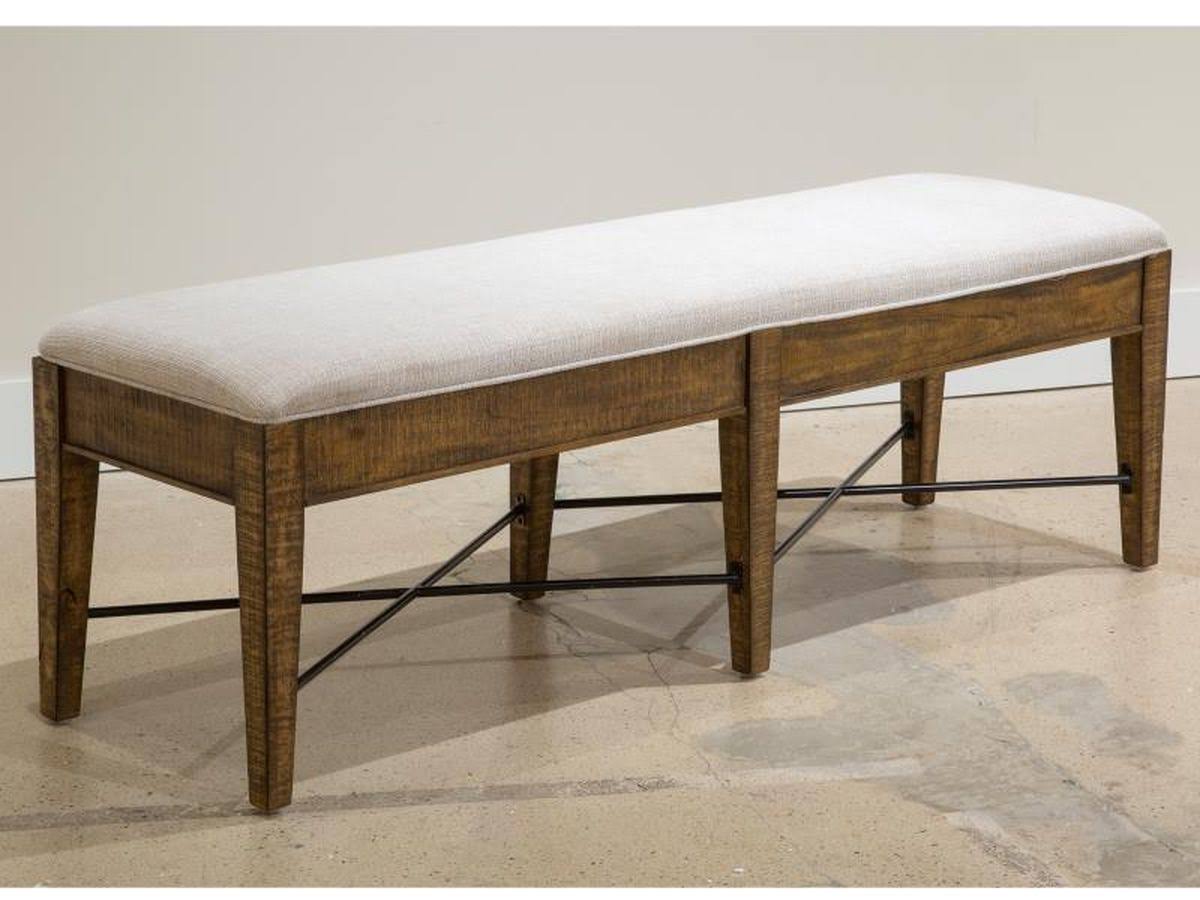 Magnussen Bay Creek Toasted Nutmeg Upholstered Bench