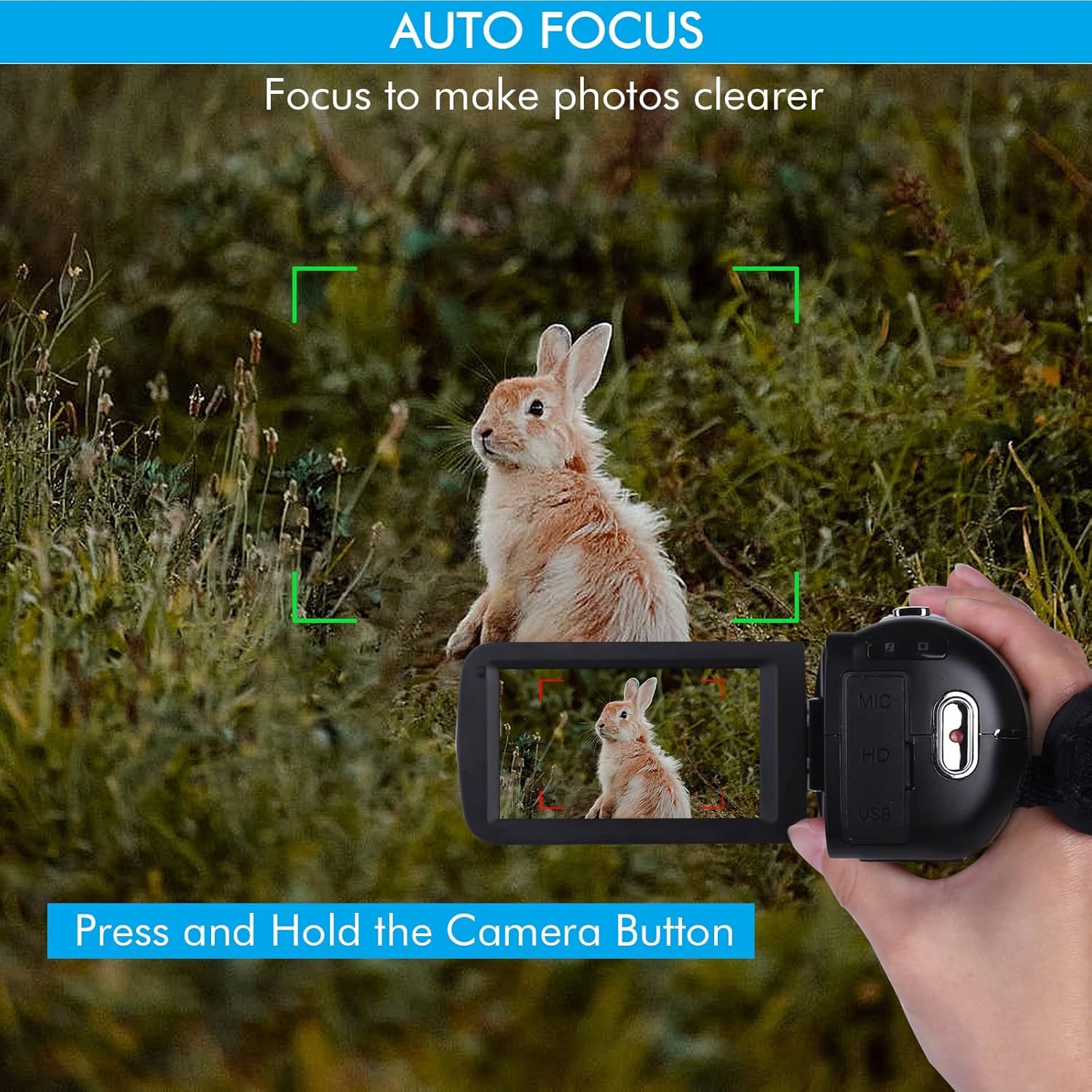 WIKICO Video Camera, 4K Camcorder 48MP 18X Digital Zoom Autofocus Camera for YouTube, WiFi IR Night Vision 3.0 Touch Screen Vlog Camera, with External Microphone, Lens Hood, Stabilizer, Fill Light