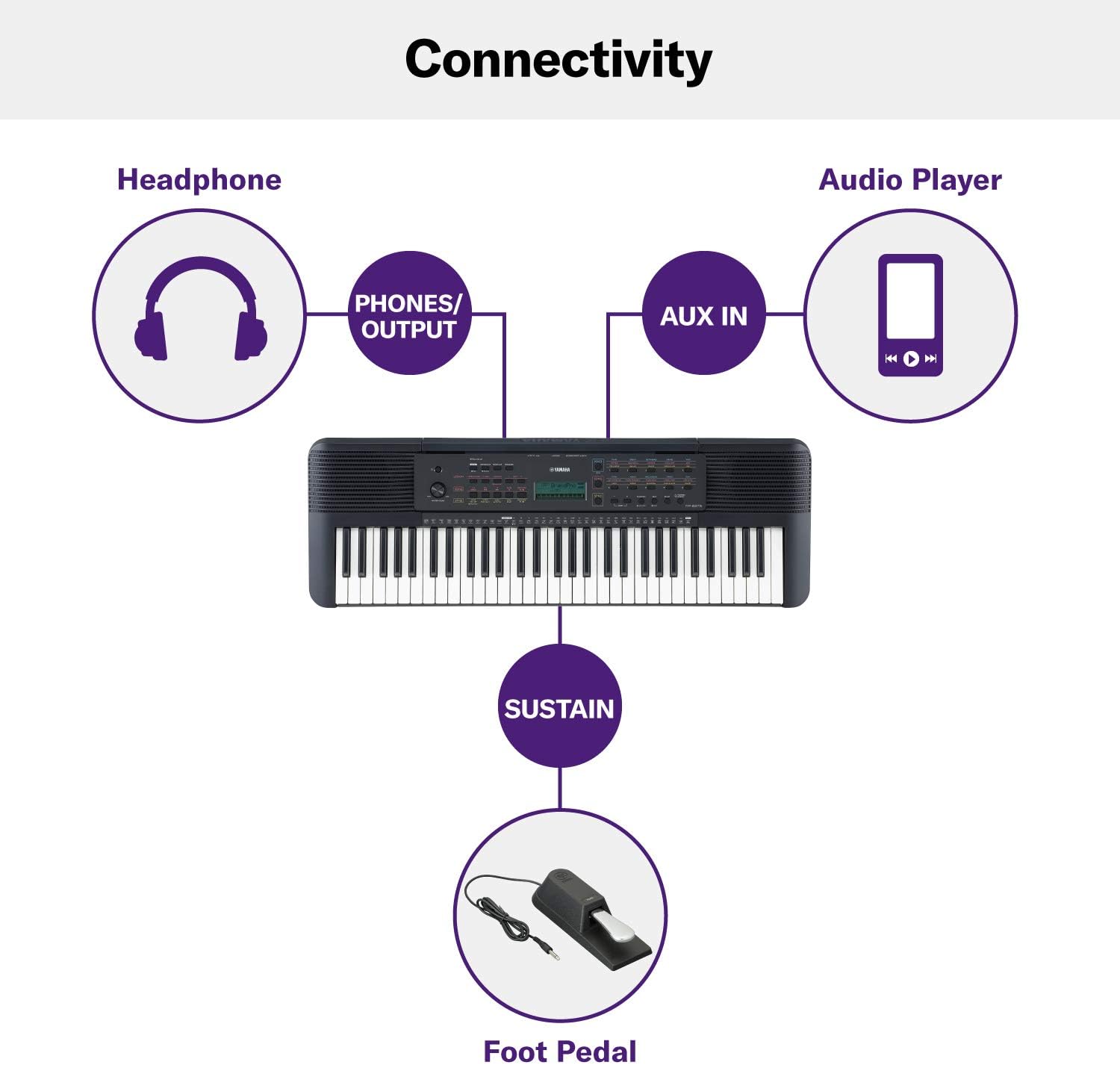 Yamaha, 61-Key PSR-E273 Portable Keyboard (Power Adapter Sold Separately)