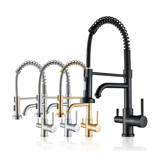 Purification Kitchen Faucet Compatible with Kitchen Water Filter Tap Three Ways Sink Mixer 360 Rotation,Modern Chandelier