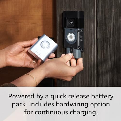 Ring Battery Doorbell Pro (newest model), Two-Way Talk with Audio+, 3D Motion Detection, and 1536p HD+ Head-to-Toe Video
