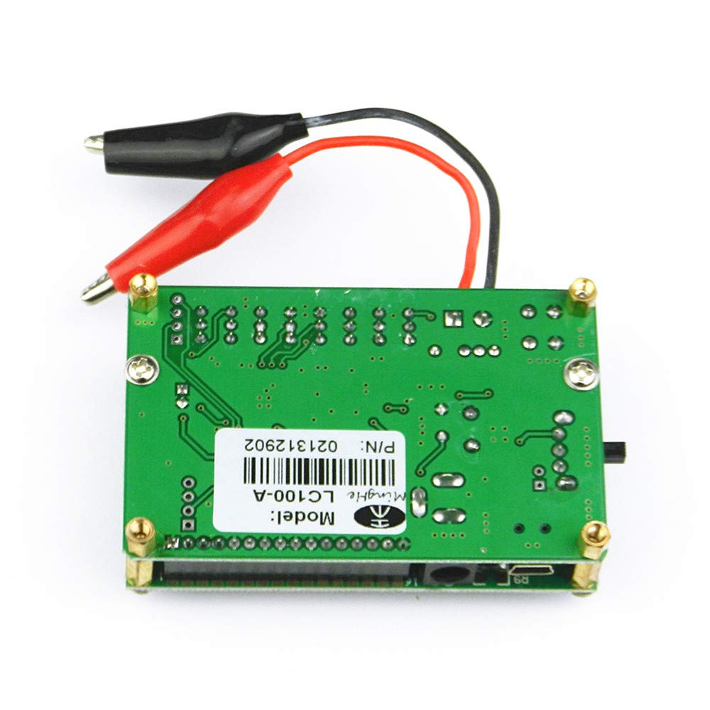 High Precision Inductance Meter Inductance Capacitance L/C Meter Digital Capacitor Meter LCD Capacitance Meter Tester Mini USB Interface with USB Data Cable