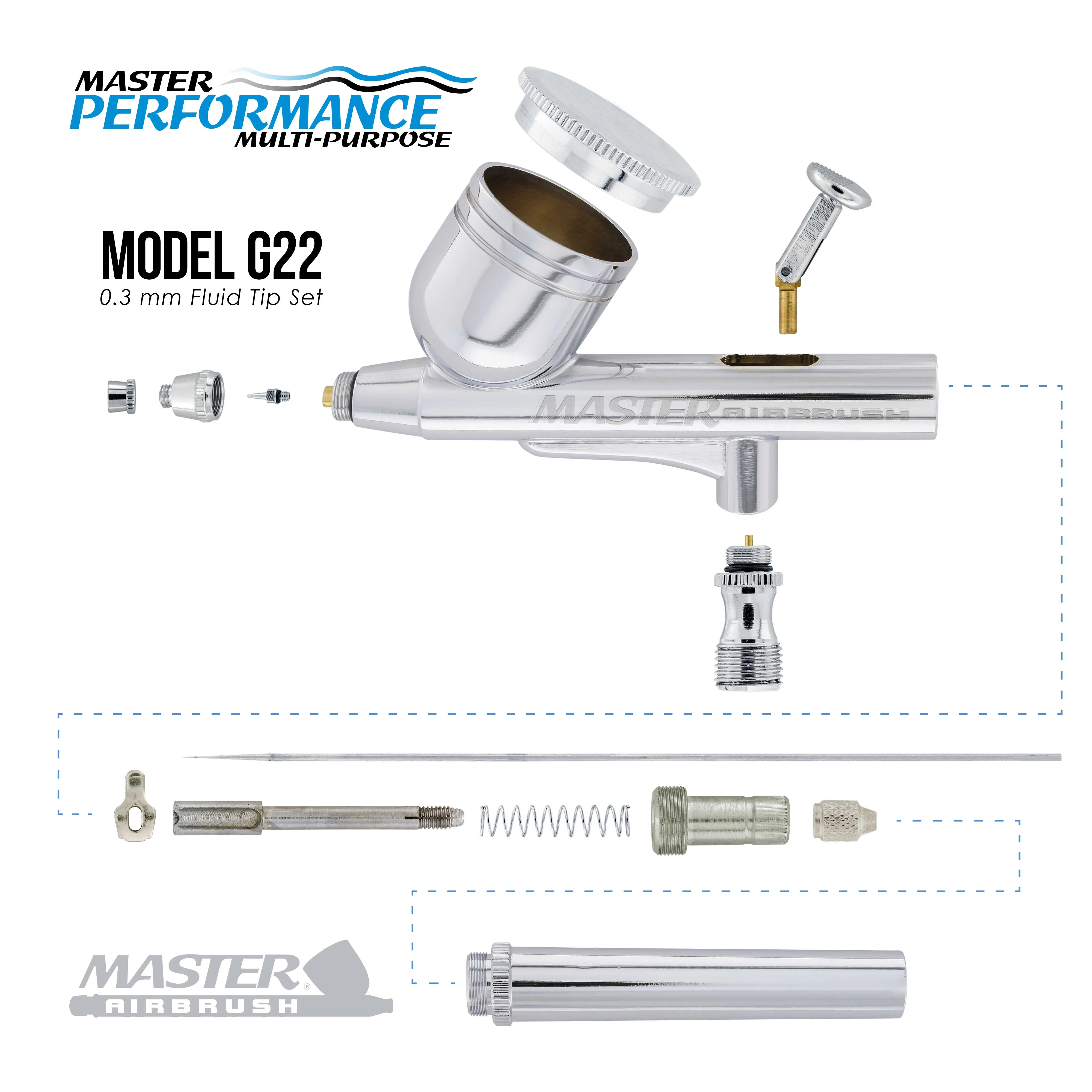 MULTI-PURPOSE Dual-Action AIRBRUSH SET KT Twin Piston Air Compressor Paint Hobby