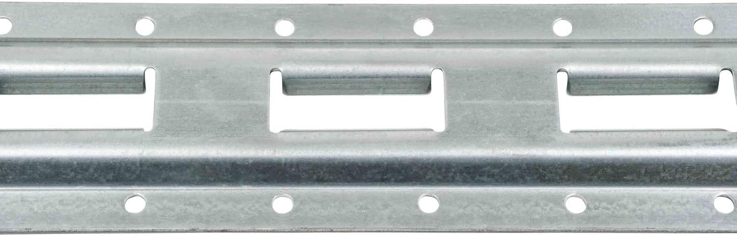 Mytee Products (4 Pack 5' Vertical E-Track Tie-Down Rail - Made in USA | High Strength Galvanized Steel, Bolt-On Tie Down Rail for Cargo on Pickups, Trucks, Trailers, Vans