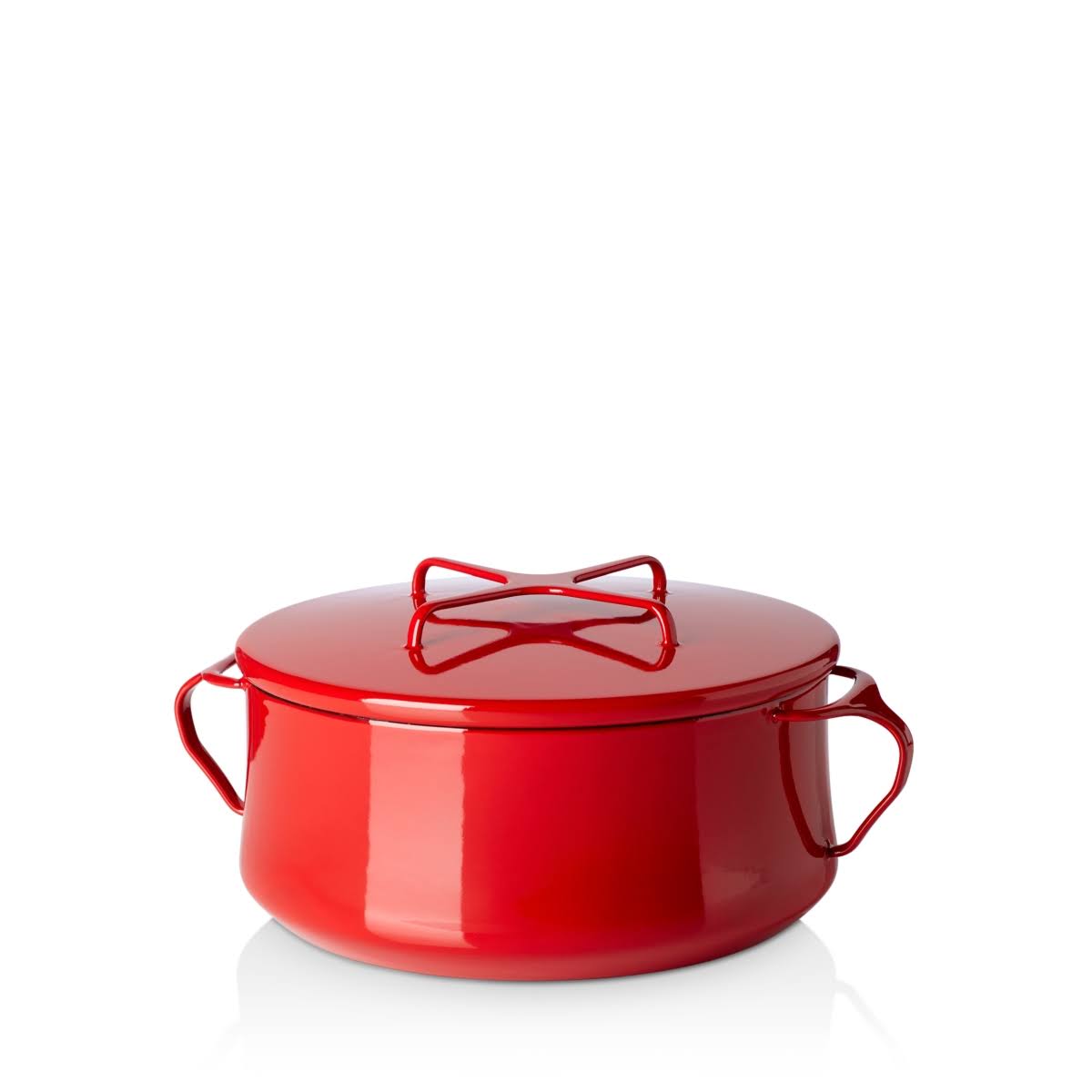 Dansk Kobenstyle 4 qt Casserole- Chili Red