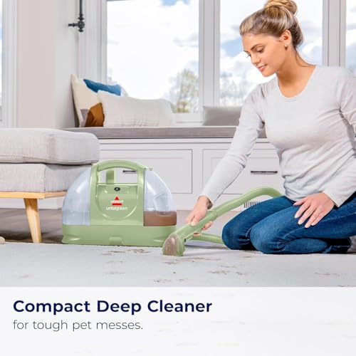 Bissell Little Green Pet Deluxe Portable Carpet Cleaner and Car/Auto Detailer, 3353, Gray/Blue
