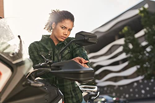 SHIMA RENEGADE LADY 2 Motorcycle Shirt for Women - Armored Plaid Biker Flannel Jacket with FiberQL - Aramid and Cooling layer