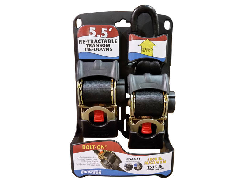Erickson Retractable Bolt-On Ratchet Strap 34423