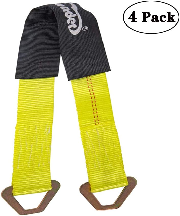 Autofonder Heavy Duty Tow Strap 12T Recovery Kit: 4WD Tow Strap + 3/4 Bow Shackle (2pcs) + Storage Bag (20ft)
