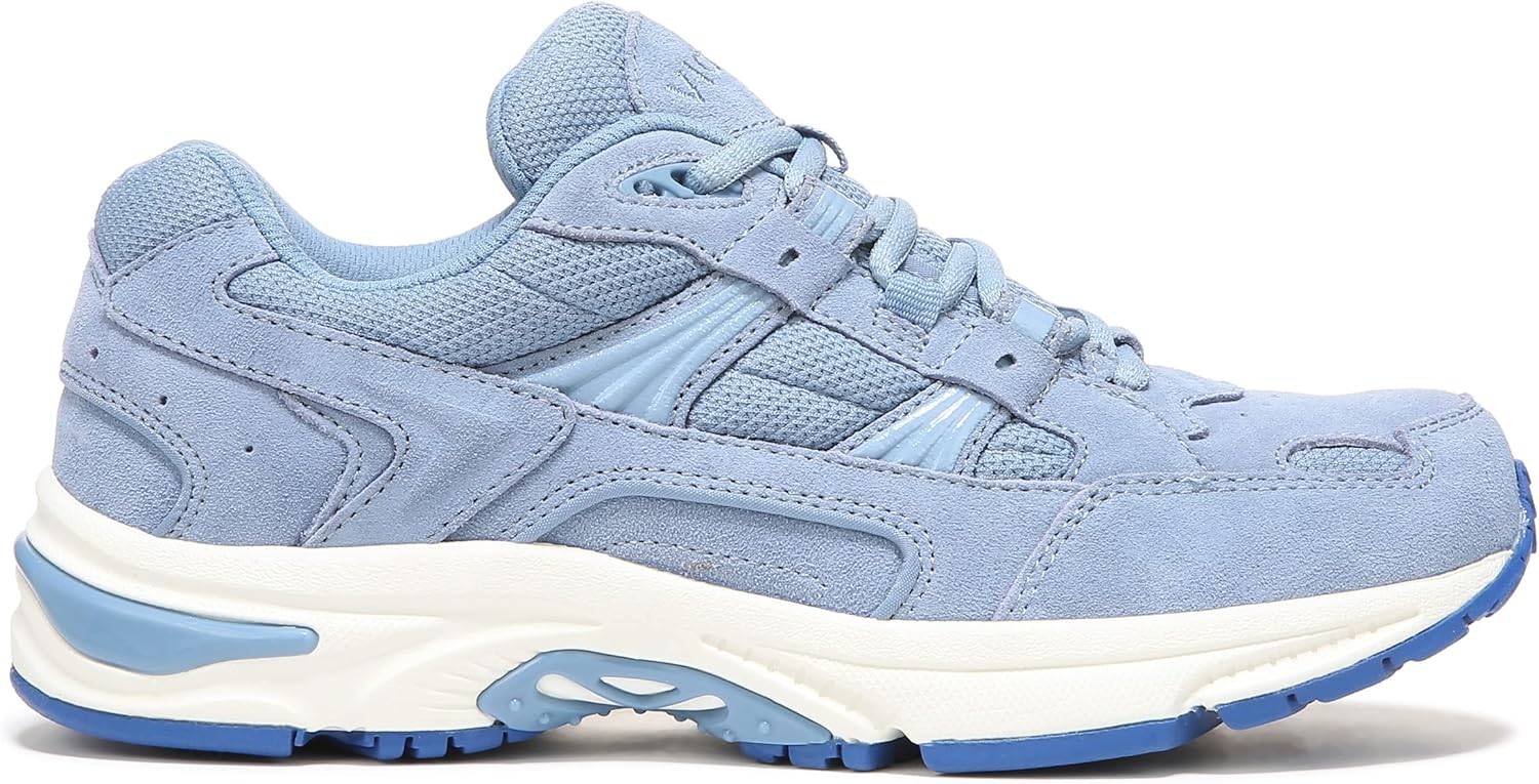 Vionic Women?s Classic Walker Comfort Sneaker- Walking Shoes That Include an Orthotic Insole Providing Cushioning and Arch Support Blue Shadow Suede 6 Medium