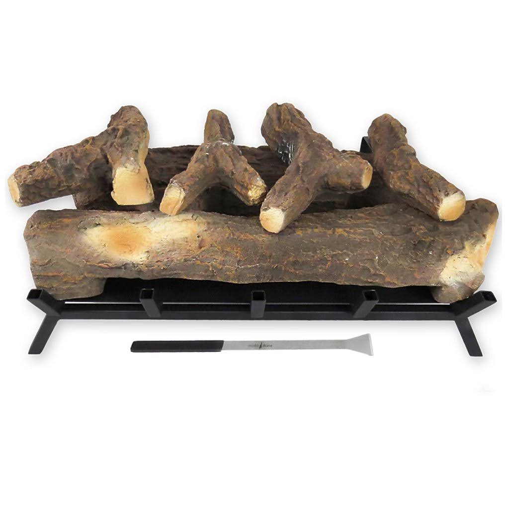 Regal Flame ECK2024WD 24 in. Convert to Ethanol Fireplace Log Set with Burner Insert from Gel or GAS Logs