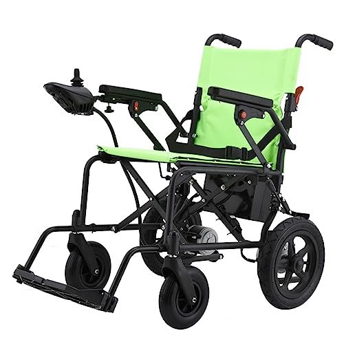 Rubicon DX02- Lightweight (Only 40lbs) Foldable Electric Wheelchair for Seniors - 12 mi Long Cruise Range with 500W Powerful Motor - Airline Approved with Detachable Battery (Model1)