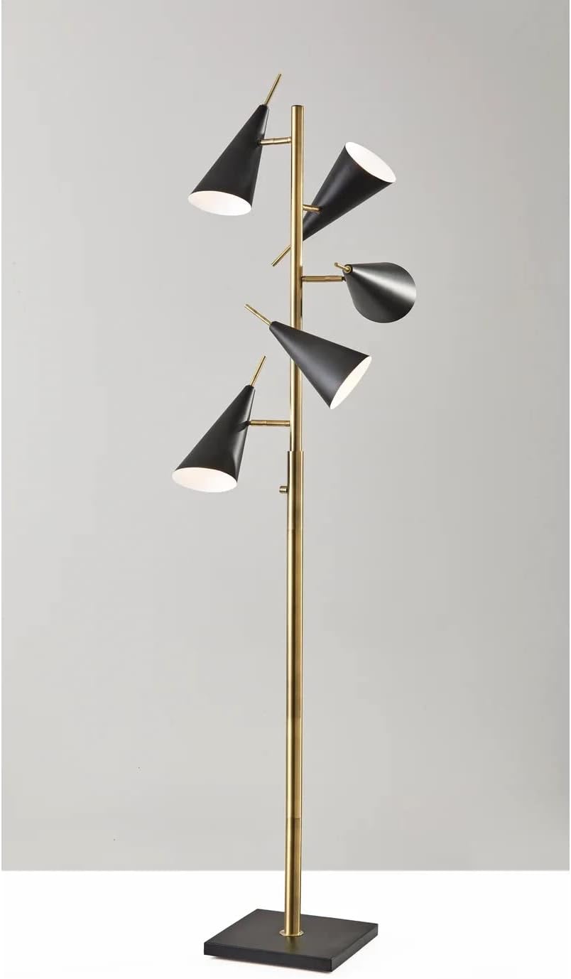 Adesso 3477-21 Owen Tree Lamp, Antique Brass