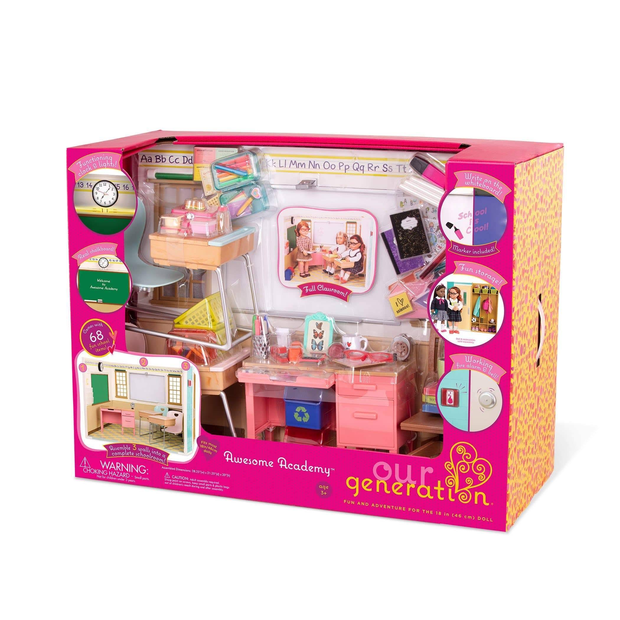 Our Generation Awesome Academy School Room for 18 in Dolls