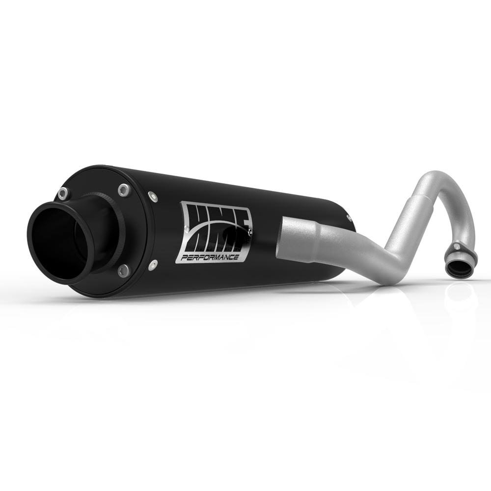HMF Racing Black Performance Full System Exhaust for Yamaha Raptor 700 15-20 End Cap- Turn-Down-Black