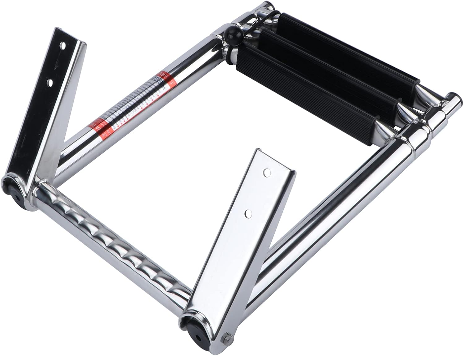Telescoping Boat Ladder, Stainless Steel 3 Step Telescopic Extendable Ladder for Marine Boat, Yacht Pack of 2