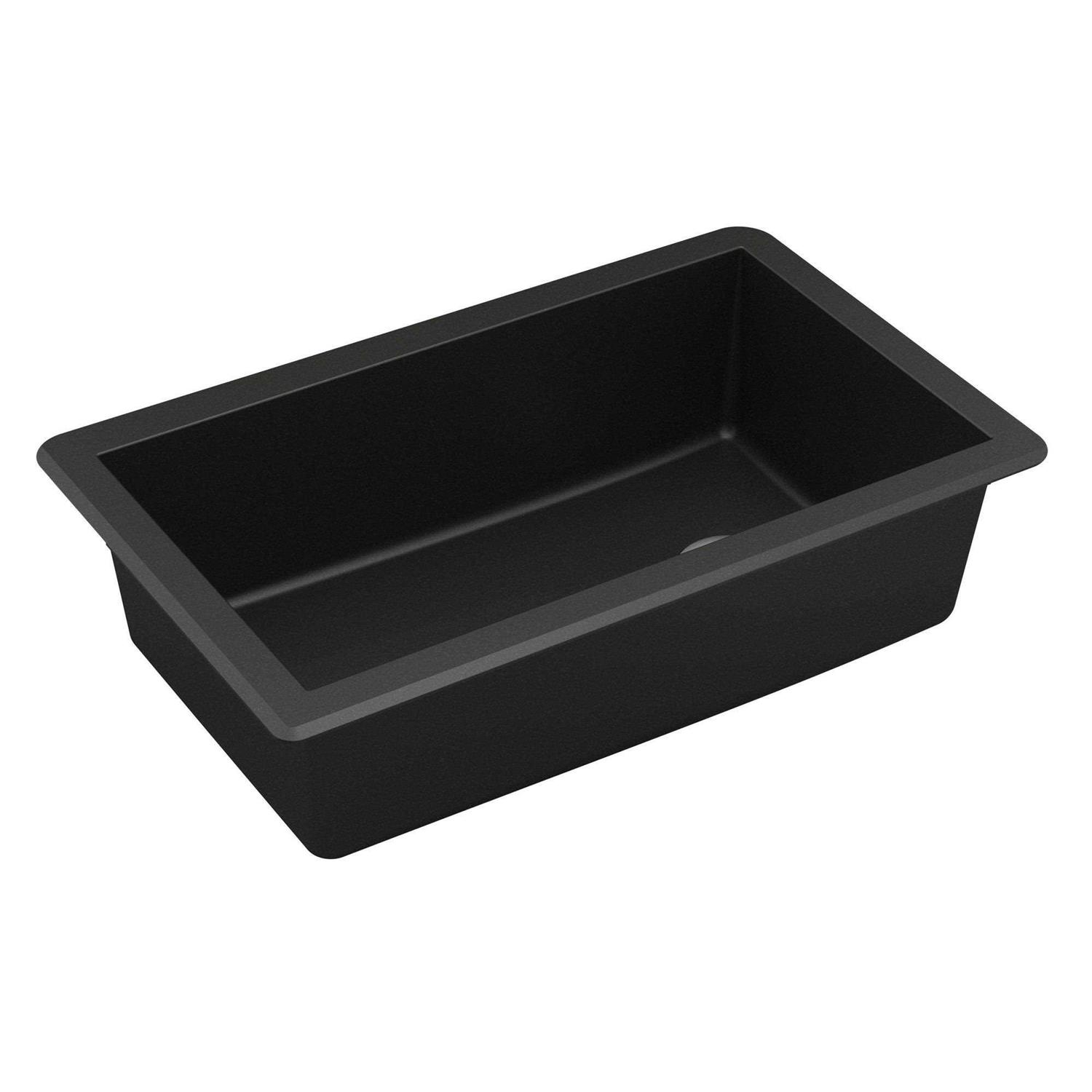 Karran QU-670 Quartz/Granite 32 in. Single Bowl Undermount Kitchen Sink