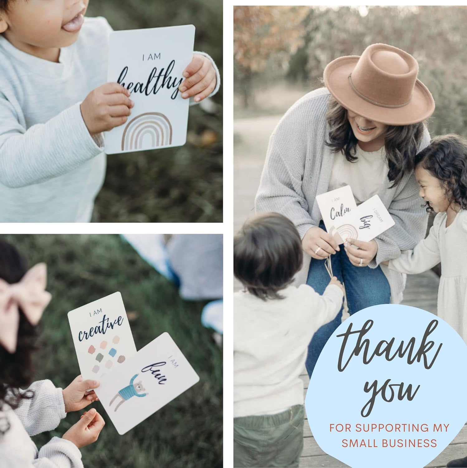 Affirmation Cards for Kids, Flash Card for Kids, Daily Affirmation Cards w/ Motivational Phrase ,Thick & Durable Motivational Cards, Positive Affirmations Cards (4” x 6” Set of 20) Pack of 2