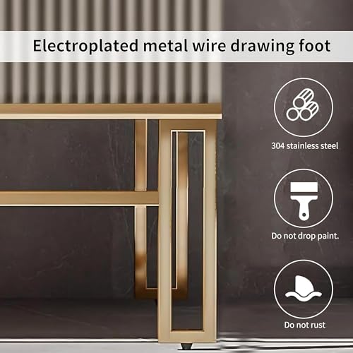 Bathroom Vanity - Bathroom Vanity with Sink Modern Freestanding Bathroom Vanity Set with Smart LED Makeup Heated Defogger Mirror Large Storage Capacity(44")