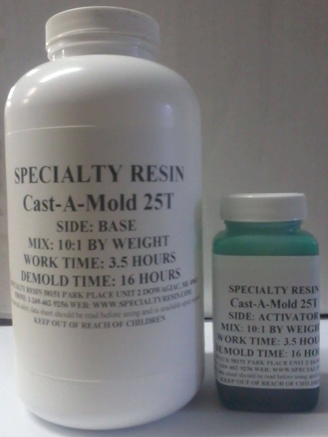 Cast-A-Mold 25T Silicone Rubber (1 Quart)