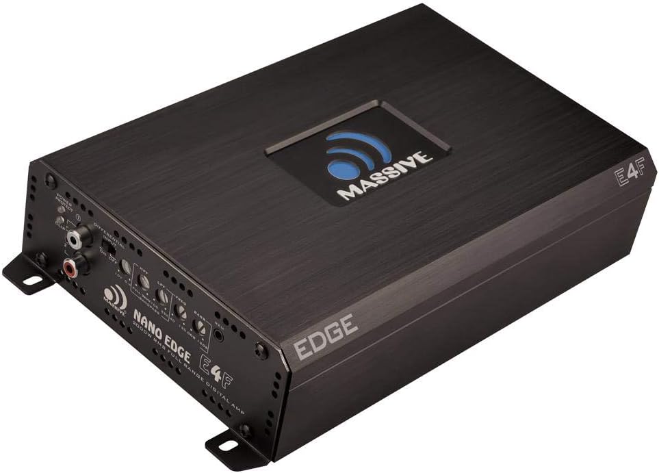 Massive Audio E3 - Car Audio 2,800 Watt Nano Edge Series, Monoblock Car Amplifier, Bass Boost, 1 Ohm Stable