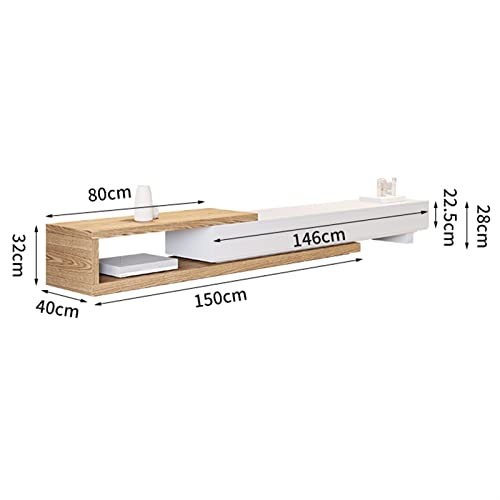 Modern TV Stand Modern Minimalist TV Stand Living Room 59"-86" Expandable TV Stand Media Console Can Accommodate Up to 90 Inch TV Storage Cabinets(A)
