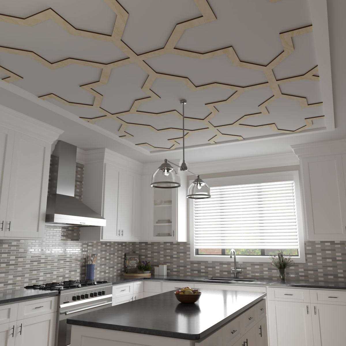 Laird Decorative Fretwork Wood Ceiling Panels