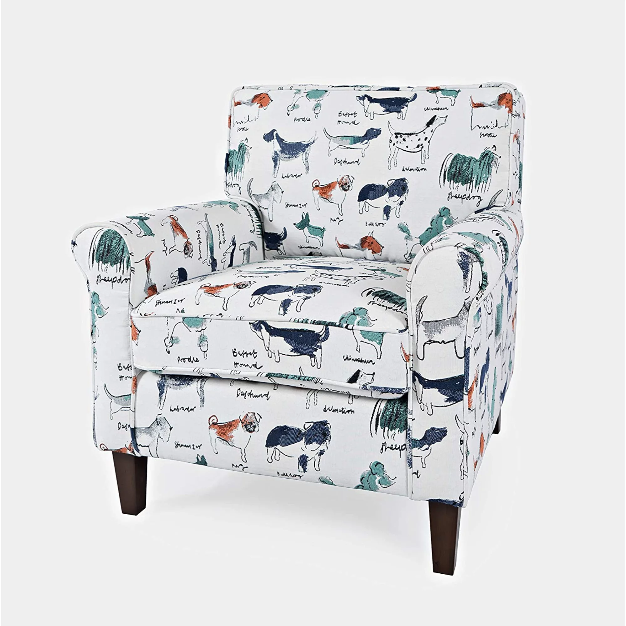 Jofran Baxter Puppy Upholstered Classic Traditional Accent Chair