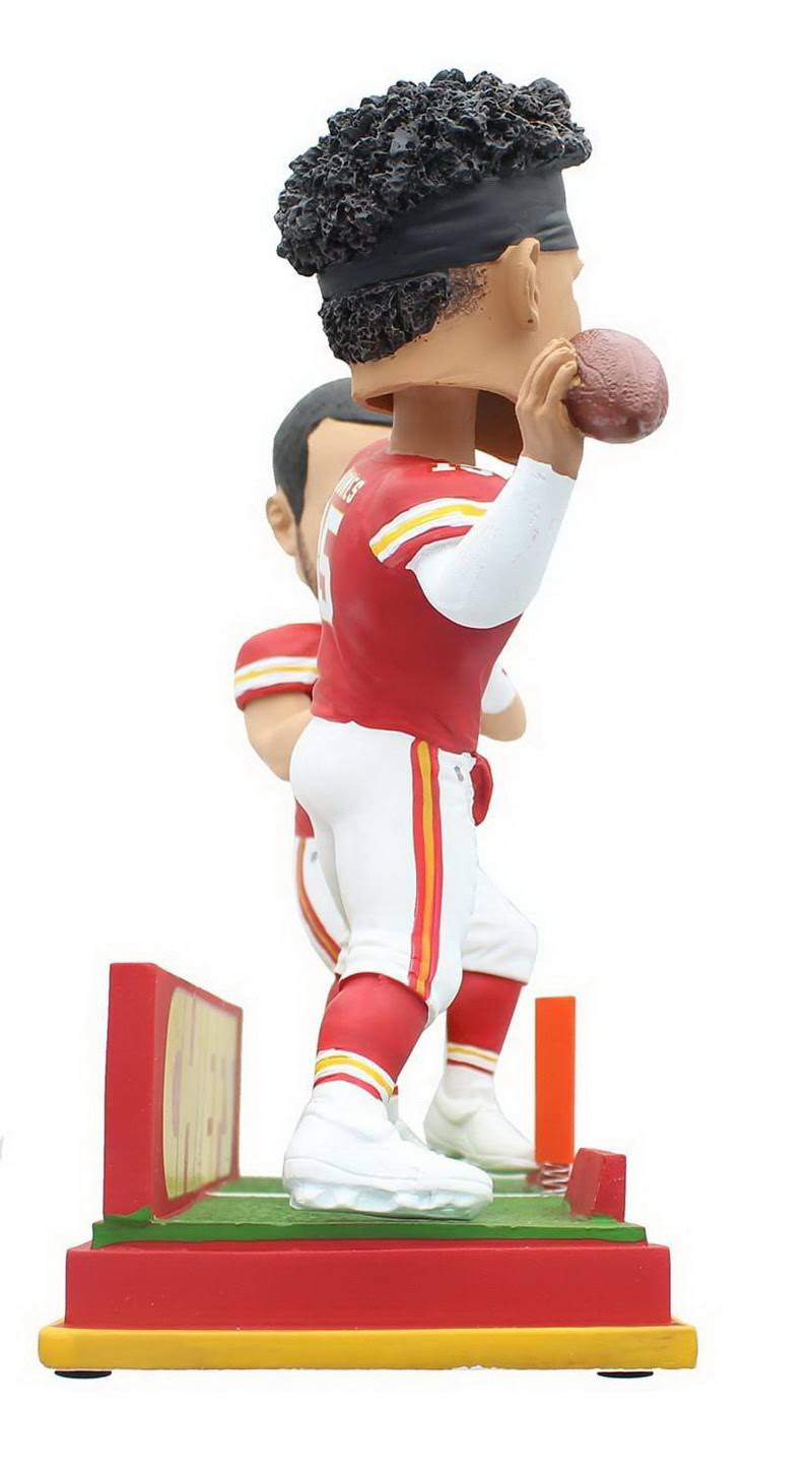 Kansas City Chiefs Patrick Mahomes u0026 Travis Kelce Dual NFL Resin Bobblehead Set