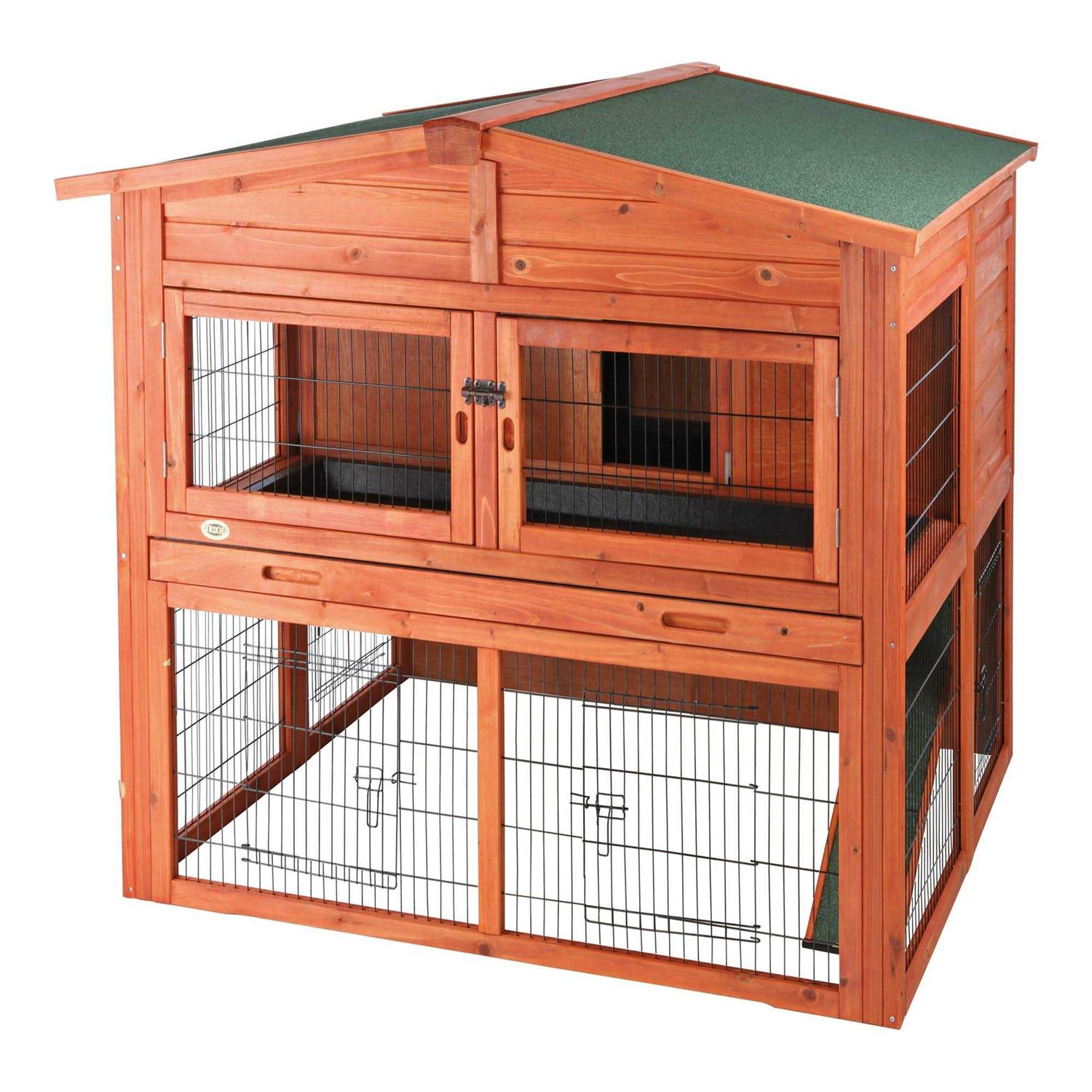 Trixie Pet Products Rabbit Hutch with Attic - Pet Supplies online store