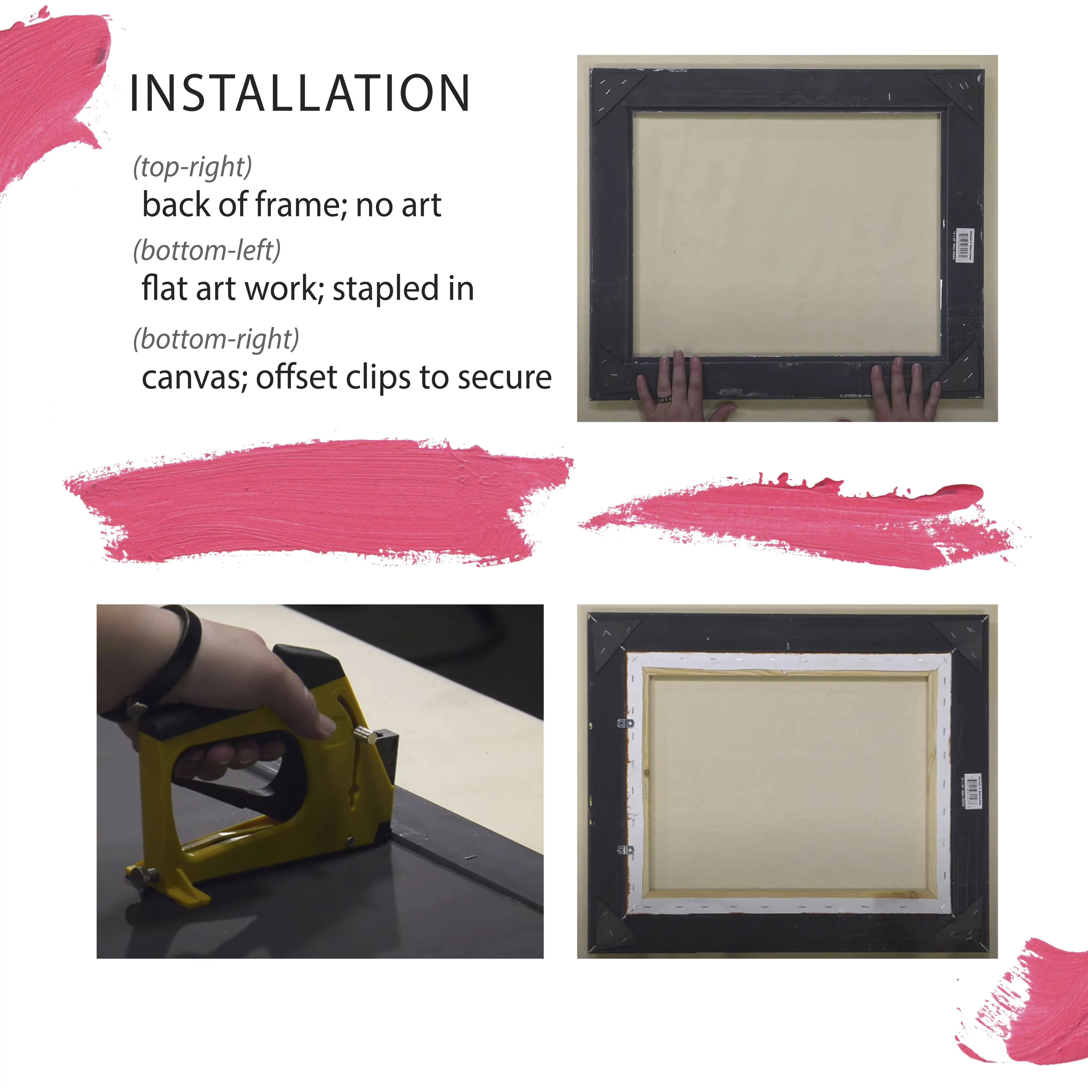Creative Mark Plein Air Wooden Picture Frame - 3X4 Gold - Professional Single Frame for Art Panels, Stretched Canvas, Pictures and More, glass and backing not included