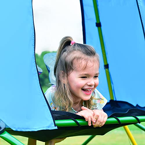 Merax 12FT Climbing Dome, Outdoor Dome Climber for Kids 3-10 Supporting 1000 lbs, Easy Assembly Playground Jungle Gym Backyard Play Equipment (12FT Climbing Dome)