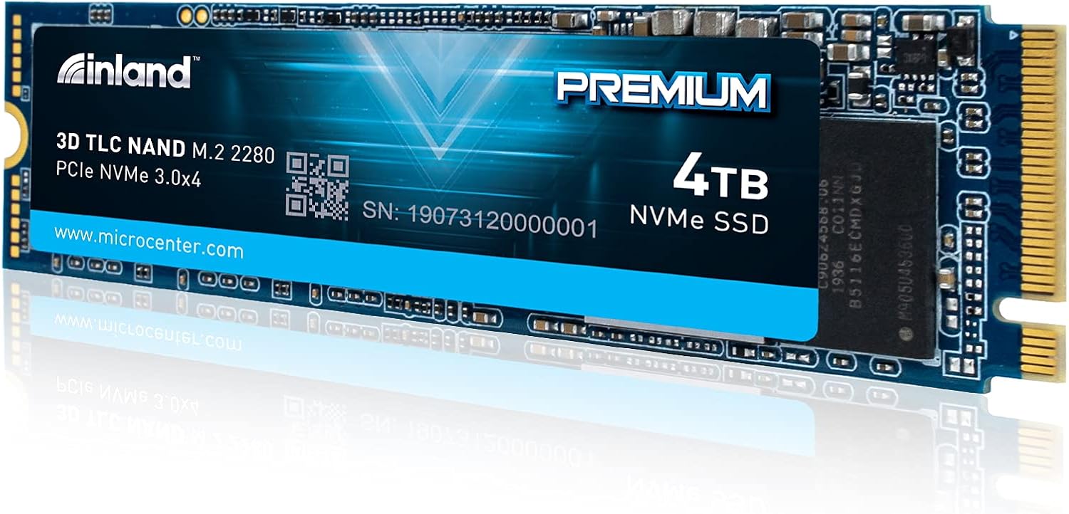 Inland Premium 512GB SSD M.2 2280 PCIe NVMe 3.0 x4 3D NAND Internal Solid State Drive, High Speed Read/Write Speed up to 3100MB/s and 1900MB/s, NVMe 1.3 & PCIe 3.1 Compatible, 780 TBW Pack of 2