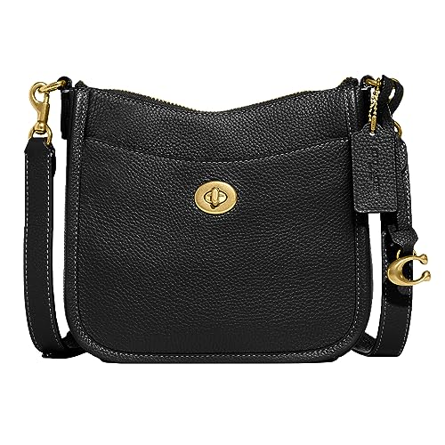 Coach Womens Polished Pebble Leather Chaise Crossbody 19