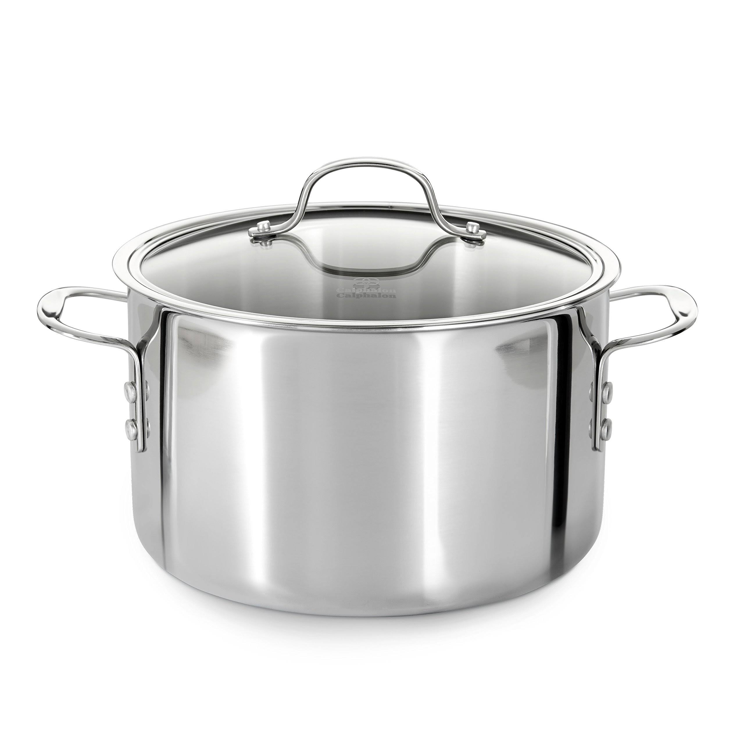 Calphalon 8-qt. Stainless Steel Tri-Ply Covered Stock Pot