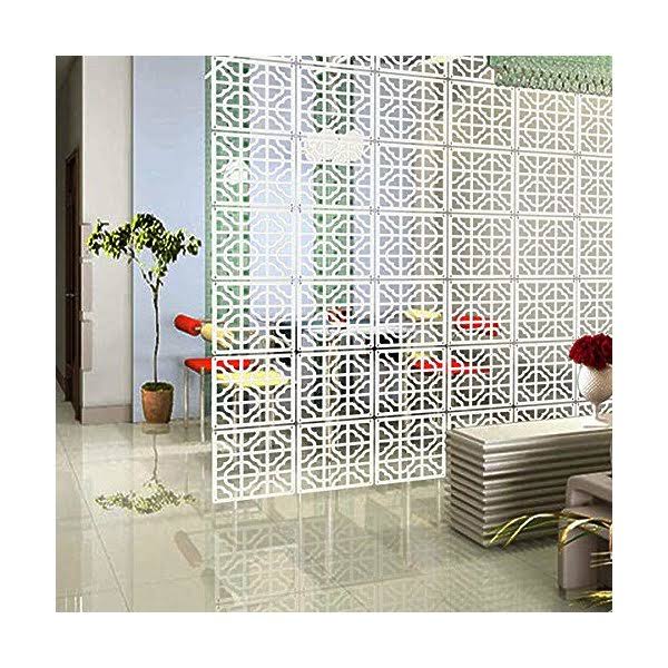 E-life Technology Hanging Room Divider - 10Pieces Wood-Plastic Hanging Screen Panel Room Home Hotel Safety Partition